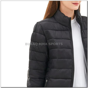 Chaqueta Acolchada Impermeable Personalizada para Mujer, Chaqueta de Invierno Acolchada de Diseño, Abrigo Acolchado de Nailon para Mujer - Product Image 2