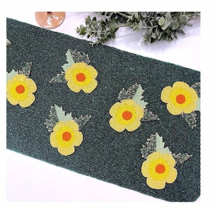 New Arrival Handmade Glass Beaded <b>Table</b> <b>Runner</b> Lightweight Decorative Elegant Beaded <b>Runner</b> For Dining Wedding Party & Everyday - Product Image 3