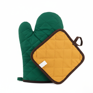 Mitaines de cuisine épaisses et rembourrées, alliant gant tissé et protège-plat, résistantes à la chaleur et confortables - Product Image 3