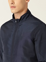Blouson décontracté zippé pour homme, coupe bomber, col montant, imperméable, respirant, tricoté, coupe-vent d'extérieur, grandes tailles