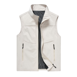 Gilet réversible double face pour homme 2025 – Veste sans manches décontractée d'automne pour l'extérieur, chaude, zippée, écologique, coupe-vent et imperméable - Product Image 3