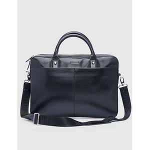 Sac pour ordinateur portable en cuir véritable raffiné, 100 % cuir pur, avec un design classique et un rangement professionnel organisé - Product Image 6