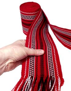 Ceinture tissée à la main multicolore, ceinture traditionnelle tissée, cadeau décoratif unisexe - Product Image 2