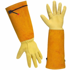Gants de travail en cuir pleine fleur et croûte de cuir de vachette de haute qualité, certifiés CE, pour soudage TIG, ignifuges, antistatiques, avec manchette de sécurité - Product Image 1