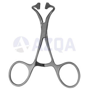Pinzas Lorna de Acero Inoxidable de 5 Pulgadas con Dientes Cónicos No Perforantes para Sujeción de Paños Quirúrgicos - Product Image 5
