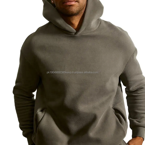 Sudaderas con capucha personalizadas para hombre, venta al por mayor, logotipo personalizado, impresión y bordado, algodón, gran peso, informal, alta calidad, Unisex, bolsillos laterales - Product Image 4