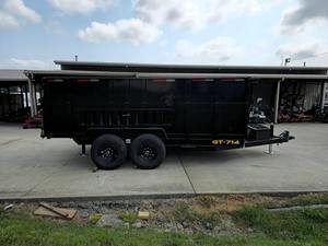 Griffin GT-712 <b>Farm</b> Dump <b>Trailer</b> Hydraulic Tipping 3 Ton Self Dumping Utility Hauler for Manure Soil and Bulk Material - Product Image 4