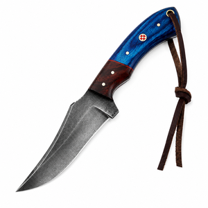 Cuchillo Forjado a Mano de Acero de Alto Carbono con Espiga Completa y Punta Caída, Multifuncional para Exteriores, Bricolaje, Caza, Rescate, Camping y Trabajo en Madera - Product Image 2