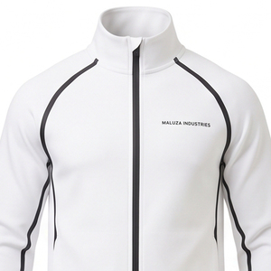 Ensemble de survêtement unisexe personnalisé par sublimation, léger, coupe-vent, respirant et chaud, pour la gym, la course et le sport - Product Image 4