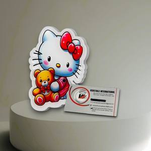 Herramientas de Belleza para Extensiones de Pestañas: Placas Acrílicas Ecológicas Personalizadas con Diseño de Hello Kitty, Oso de Peluche, Diamantes, Rectangulares y Cuadradas - Product Image 5