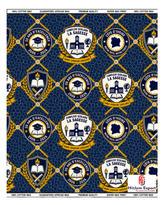 ผู้ผลิตผ้าพิมพ์ลายแอฟริกันแบบกำหนดเอง สำหรับชุดยูนิฟอร์มงานฉลองครบรอบโรงเรียน งานประชุม งานกิจกรรม งานระดมทุน ผู้จัดจำหน่ายสิ่งทอแบบ OEM - Product Image 1