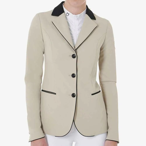 เสื้อแจ็คเก็ตขี่ม้าสำหรับผู้หญิงแบบปรับแต่งได้ ขายดีที่สุด แฟชั่นสำหรับการแข่งขันกระโดดข้ามเครื่องกีดขวาง สวมใส่สบาย - Product Image 5