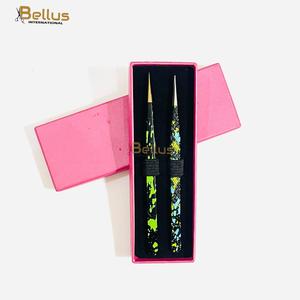 Bellus International BI-ET-057 Best Selling Anti Magnetic Eyelash Tweezers Stainless Steel 10mm Smooth Tip <b>Powder</b> Coated OEM - Product Image 3