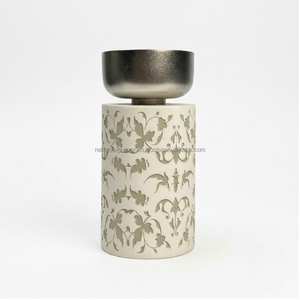 Quemador de Incienso Moderno Minimalista con Diseño Recortado, Calentador de Cera para Velas Tealight, Cuenco de Metal, Estufa de Aroma, Regalos de Fragancia para el Hogar, Venta al por Mayor - Product Image 3