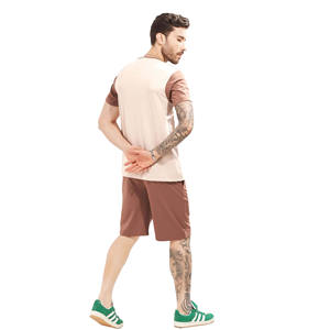 Nouvel Arrivage Personnalisé – Ensemble de T-shirts Col Rond en Coton Tricoté 100% Respirant Teint par Nouage pour Hommes avec Logo Personnalisé – Idéal Été - Product Image 4