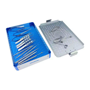 Manual Cataract Ophthalmic Equipment Set Stainless Steel <b>Surgical</b> <b>Instruments</b> Including Needle Holder Aluminum Sterilization Box - Product Image 3