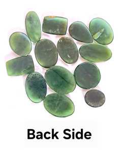 Jade Nefrita de Rusia, 100 gramos, Gemas Sueltas al por Mayor, Lote de 10-12 Piezas, Tamaños y Formas Variadas, Cabujón Verde, Piedra para Joyería - Product Image 3