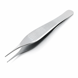 Pince à tissus Micro Adson de haute qualité, 4,7'' (12 cm), 1x2 dents, chirurgicale, anatomique, instrument de classe I, certifiée CE - Product Image 1