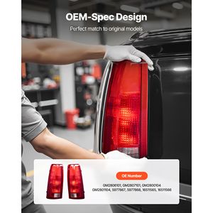 Gruppo Luci Posteriori per Chevy/GMC C/K 1500 2500 3500 1988-1999, Compatibile con Suburban 1500/2500 1992-1999, 2 Pezzi Sinistro - Product Image 3