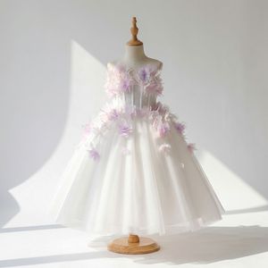 Robe de bal 3D à fleurs féeriques pour femme, robe de mariée, robe de princesse pour enfants, robe de soirée élégante, robe de cérémonie pour adolescentes, vente en gros de haute qualité - Product Image 1
