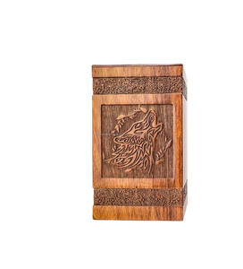 Super qualifier urne en bois faite à la main en gros urnes de crémation fournitures funéraires urnes en bois pour cendres humaines adulte - Product Image 6