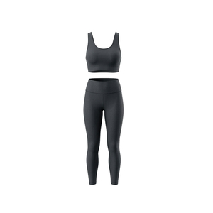 Nouvelle Collection Tendance : Ensembles de Yoga Respirants Taille Mi-Haute pour Femmes – Tenues de Sport Personnalisées en Spandex/Polyester Sans Coutures, Réversibles et Unies - Product Image 1