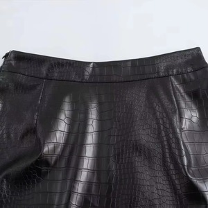 Genuine Leather Corduroy Vintage Winter Women's Anti-static Breathable Plus Size Midi Skirt High Quality - Product Image 5
