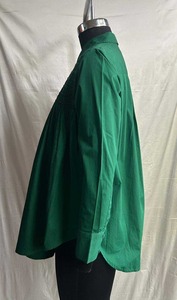Camisa de Manga Larga con Cuello Camisero Color Verde para Mujer, Estilo Casual, Elegante para Uso Diario en la Oficina, Compre Directamente del Proveedor - Product Image 2