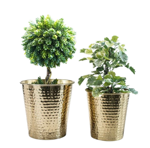 Support de pot de fleurs antique plaqué, durable, écologique, pour intérieur et extérieur, pots décoratifs, décoration de jardin, utilisation comme jardinière - Product Image 3