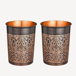 Lot de 4 mugs en cuivre martelé au design élégant, verres traditionnels pour Moscow Mule, réutilisables - Product Image 4