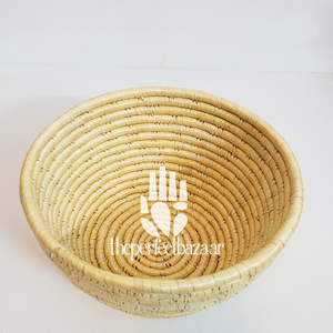 Bol en herbe de Moonj naturelle sculpté à la main, classique, pour usage quotidien, écologique, durable, mini format, multi-usages - Product Image 4