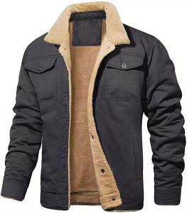 Autumn Winter Plus Fashion Men's Leather Jackets Solid Color <b>Zipper</b> Faux Leather Casual PU Jacket for Men - Product Image 4
