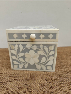 Elegant Durable 6x4 Resin Bone Geometric Shape Storage <b>Box</b> Unique Handmade Animal Style Polished <b>Keepsake</b> <b>Box</b> for Jewelry - Product Image 5