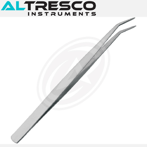 Pince à épiler universitaire avec pointe dentelée en acier inoxydable disponible en droit et incurvé poli/terne/multicolore selon la demande - Product Image 3