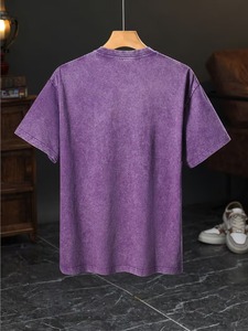 Camiseta Oversize para Hombre con Lavado Ácido, 100% Algodón, Suave y Cómoda, Estilo Urbano, Impresión Personalizada en Serigrafía - Product Image 2