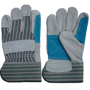 Guantes de Trabajo de Cuero Reforzados para Hombre, Protección para las Manos, Doble Palma de Cuero, Guantes de Seguridad para Jardinería y Trabajo - Product Image 5
