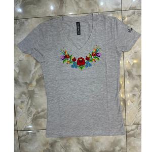 Camiseta de Algodón Casual de Alta Calidad para Mujer, Cuello en V, Holgada, con Hombros Descubiertos, Transpirable y Ecológica, Proveedor de BD - Product Image 4