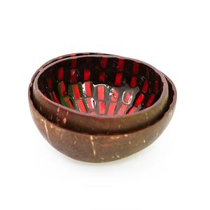 Handcrafted lacquer coconut shell bowls for serving and decor favored by OEM buyers crafted with natural materials from Vietnam - Product Image 3