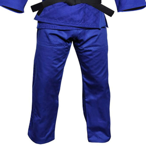 Uniforme de Judo Azul Unisex para Adultos, Corte Regular, Poliéster/Algodón 280g, Transpirable, de Secado Rápido, Teñido Liso, Ropa de Artes Marciales - Product Image 6