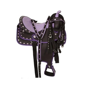 Sillas de montar de cuero premium para caballos, estilo vaquero occidental, equipo para equitación y senderismo, bridas con bocados, ¡las más vendidas! - Product Image 1