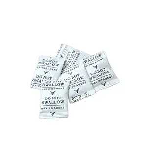 Three Side Seal Moisture Proof Humidity Control Moisture Absorbers Silica Gel with different weight per Pouch Packets Sachets