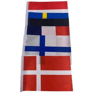 Drapeaux d'extérieur rectangulaires portables en polyester avec mât en acrylique, imprimés numériquement, pour activités promotionnelles - Product Image 6