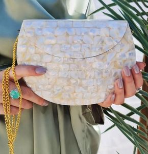 Handmade Modern Wooden Clutch <b>Bag</b> Mop Inlay Mother Pearl Personalized Letterpress Printed Evening Purse Wedding Halloween <b>Gift</b> - Product Image 2