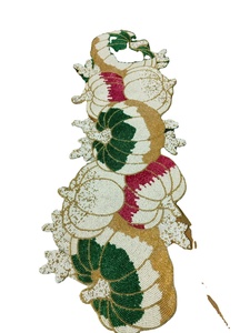 Luxury <b>Dining</b> <b>Table</b> Decor Seed Beads Embroidered Needlework <b>Runner</b> with Border Artisan-Made Beaded <b>Table</b> <b>Runner</b> - Product Image 6
