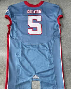 Vente en gros Maillot de football américain américain pour hommes, uniforme de rugby respirant à manches courtes de haute qualité, ensemble de sport imprimé de grande taille - Product Image 2