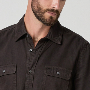 Daily Wear With Logo Designing Men Tee Shirt Turn <b>Down</b> Collar And Button Closure Stylish / Breathable Design 2026 Full Sleeves - Product Image 2