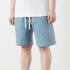 Shorts de sport pour homme en coton biologique et spandex 180g, écologiques, à séchage rapide, respirants, avec cordon de serrage, coupe ample, couleur unie, style décontracté. - Product Image 6
