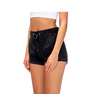Women's Navy Blue <b>Drawstring</b> Shorts With Pockets Mid Waist Breathable Knitted Athletic Workout Shorts Casual Style - Product Image 2