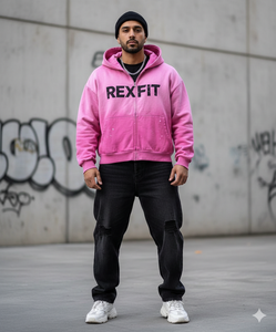 Services OEM – Sweats à capuche délavés style streetwear, 100 % coton molletonné, impression sérigraphique du logo, vente en gros, unisexe, avec fermeture éclair - Product Image 2