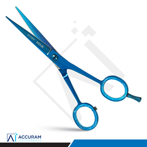 Tijeras de Peluquería Profesionales Accuram, Ecológicas, Reutilizables, de Acero Inoxidable, con Filo de Cuchilla, para Salón de Belleza, Corte y Estilismo de Cabello - Product Image 1